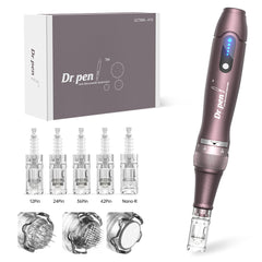 Dr.Pen A10 Microneedleing Pen with 22 Replacement Cartridges 5 Speeds