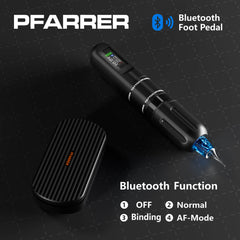 PFARRER Bluetooth Control Wireless Tattoo Pen Machine E65 PLUS